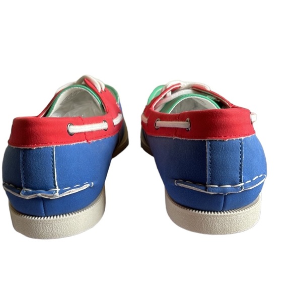 Club Room Elliott Blue/Green Boat Shoes - Picture 6 of 8